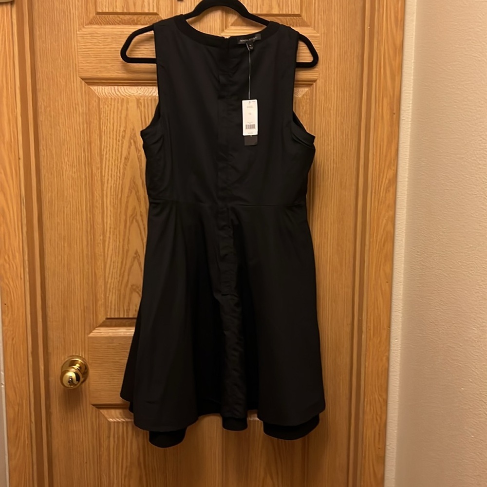 Banana Republic Midi-Dress Abstract Black and White New with Tags 14 - Picture 15 of 16